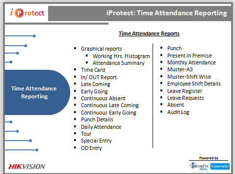 iProtect-Time Attendance Reporting